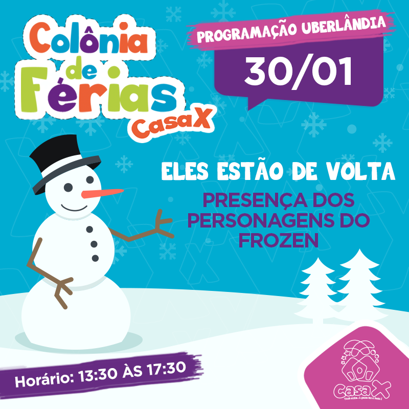 Frozen – colônia de férias