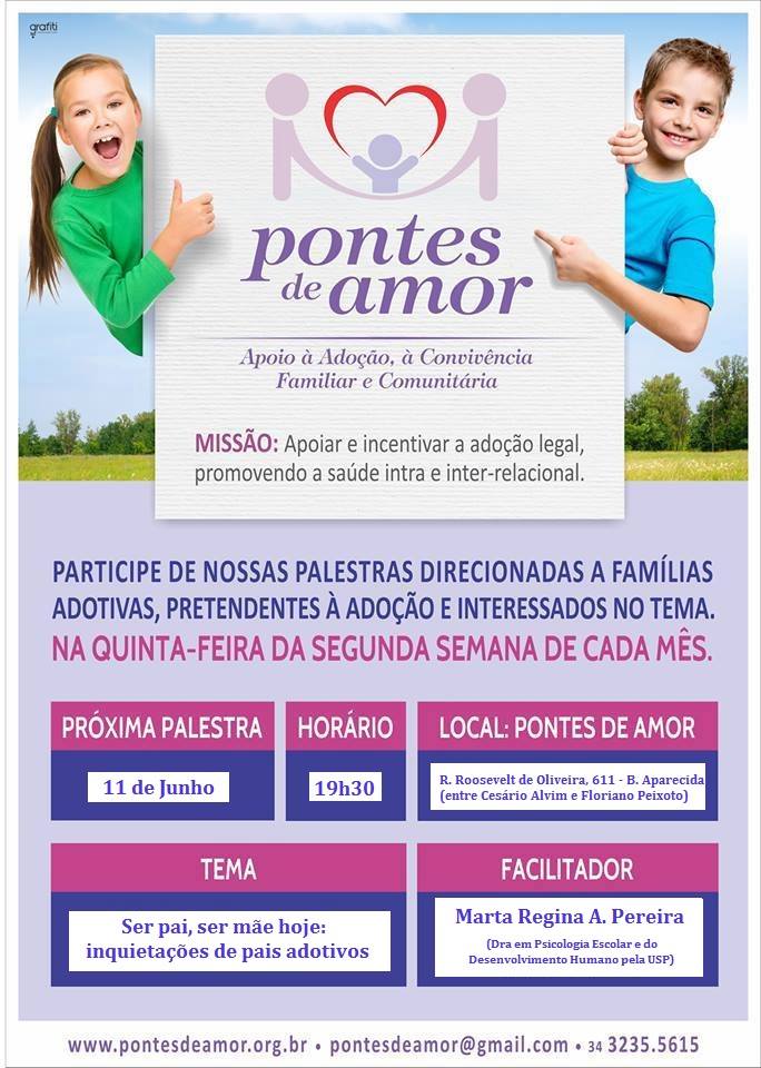 Palestra Ser pai, ser mãe hoje: inquietações de pais adotivos